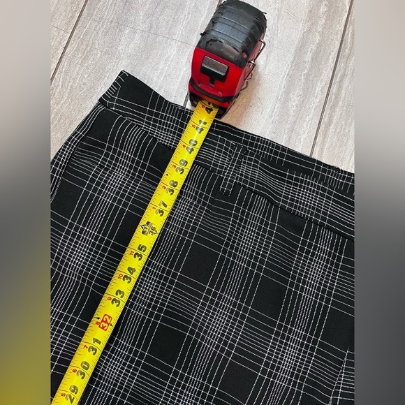 Lane Bryant Womens Black White Plaid Houston Classic Trouser New With Tags 26 - Picture 5 of 8